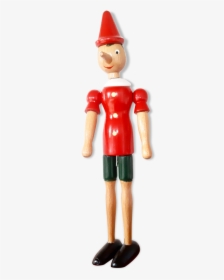 Pinocchio Articulated In Wooden From The 70   Src Https - Figurine, HD Png Download, Transparent PNG